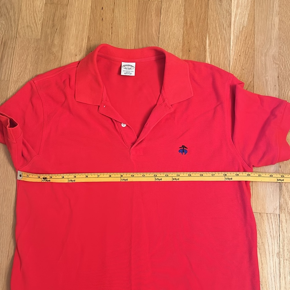 Brooks Brothers Red Polo Slim Fit Performance Polo Men’s Size Large - Picture 3 of 11